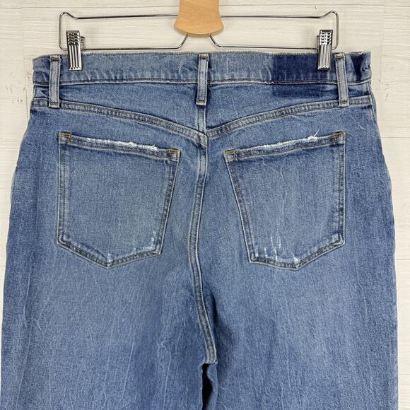 Abercrombie & Fitch Curve Love Jeans 33 / 16 L Tall Ultra High Rise 90s Straight - Picture 8 of 16